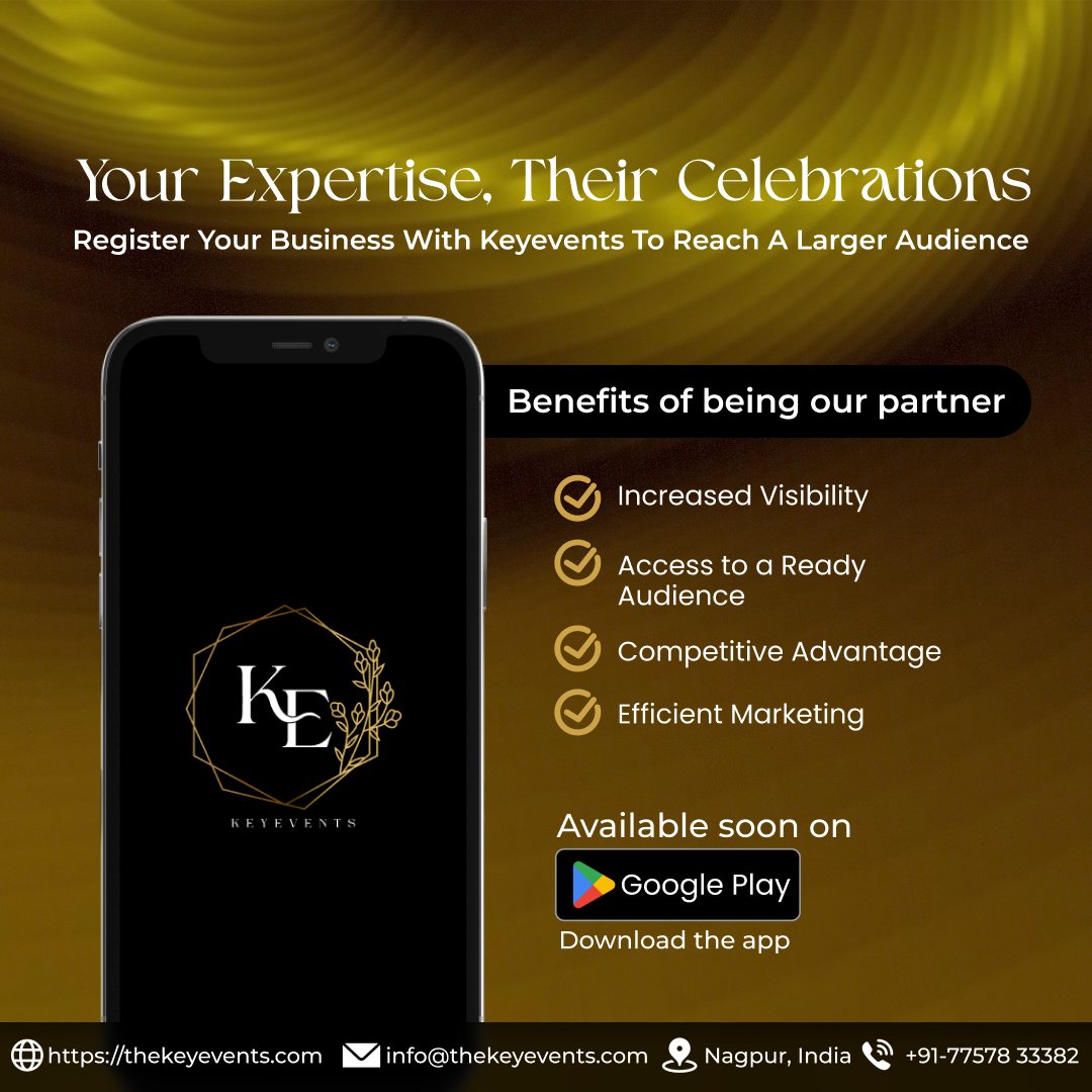 keyeventsngp's tweet photo. Say Goodbye to Event Planning Stress! 💆‍♀
✨Our app brings together a network of professionals to cater to your every need. No more juggling multiple vendors, just seamless planning.
📞 +91-7757-833-382
🌐 https://t.co/h6QkMDyN31
#EventBliss #StressFreePlanning #EventPlanning https://t.co/fpzyocG6Tx