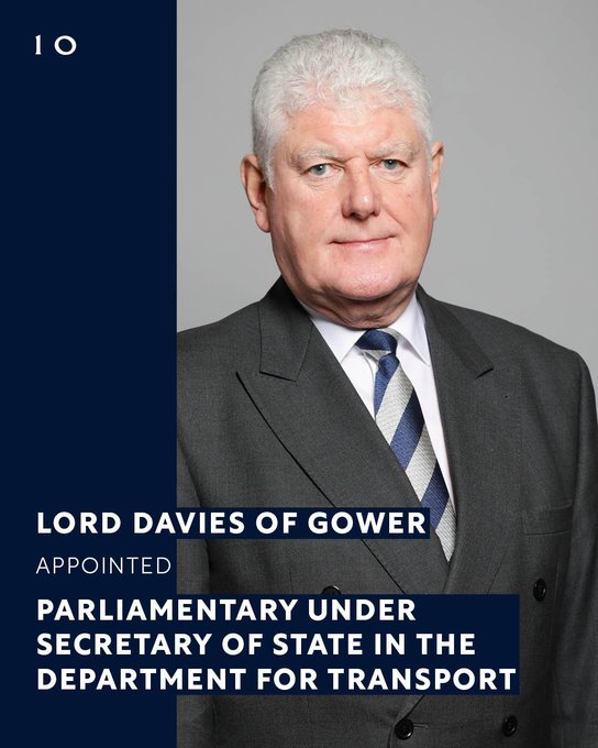 I hear that the shipping brief will in fact be going to Lord Davies of Gower. No me neither…
