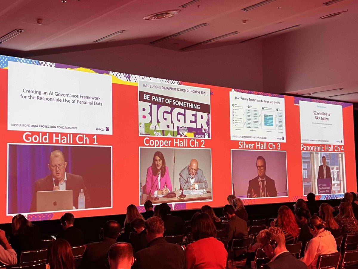 Vincenzo Tiani (@vincenzotiani) on Twitter photo #IAPP #DPC23 <a href="/PrivacyPros/">privacypros</a>
See you at 13:30 in the Golden Hall for the panel 'Then and now, the progression of the #AIAct' with:
- me (<a href="/PanettaLawFirm/">PANETTA</a>, <a href="/BPrivacyHub/">Brussels Privacy Hub</a>),
- <a href="/brandobenifei/">Brando Benifei</a> MEP,
- <a href="/albertodifelice/">Alberto Di Felice</a> (<a href="/DIGITALEUROPE/">DIGITALEUROPE</a>)
- <a href="/infofannny/">Fanny Hidvegi</a> (<a href="/accessnow/">Access Now</a>)
iapp.org/conference/iap… #IAPP #DPC23 <a href="/PrivacyPros/">privacypros</a>
See you at 13:30 in the Golden Hall for the panel 'Then and now, the progression of the #AIAct' with:
- me (<a href="/PanettaLawFirm/">PANETTA</a>, <a href="/BPrivacyHub/">Brussels Privacy Hub</a>),
- <a href="/brandobenifei/">Brando Benifei</a> MEP,
- <a href="/albertodifelice/">Alberto Di Felice</a> (<a href="/DIGITALEUROPE/">DIGITALEUROPE</a>)
- <a href="/infofannny/">Fanny Hidvegi</a> (<a href="/accessnow/">Access Now</a>)
iapp.org/conference/iap…