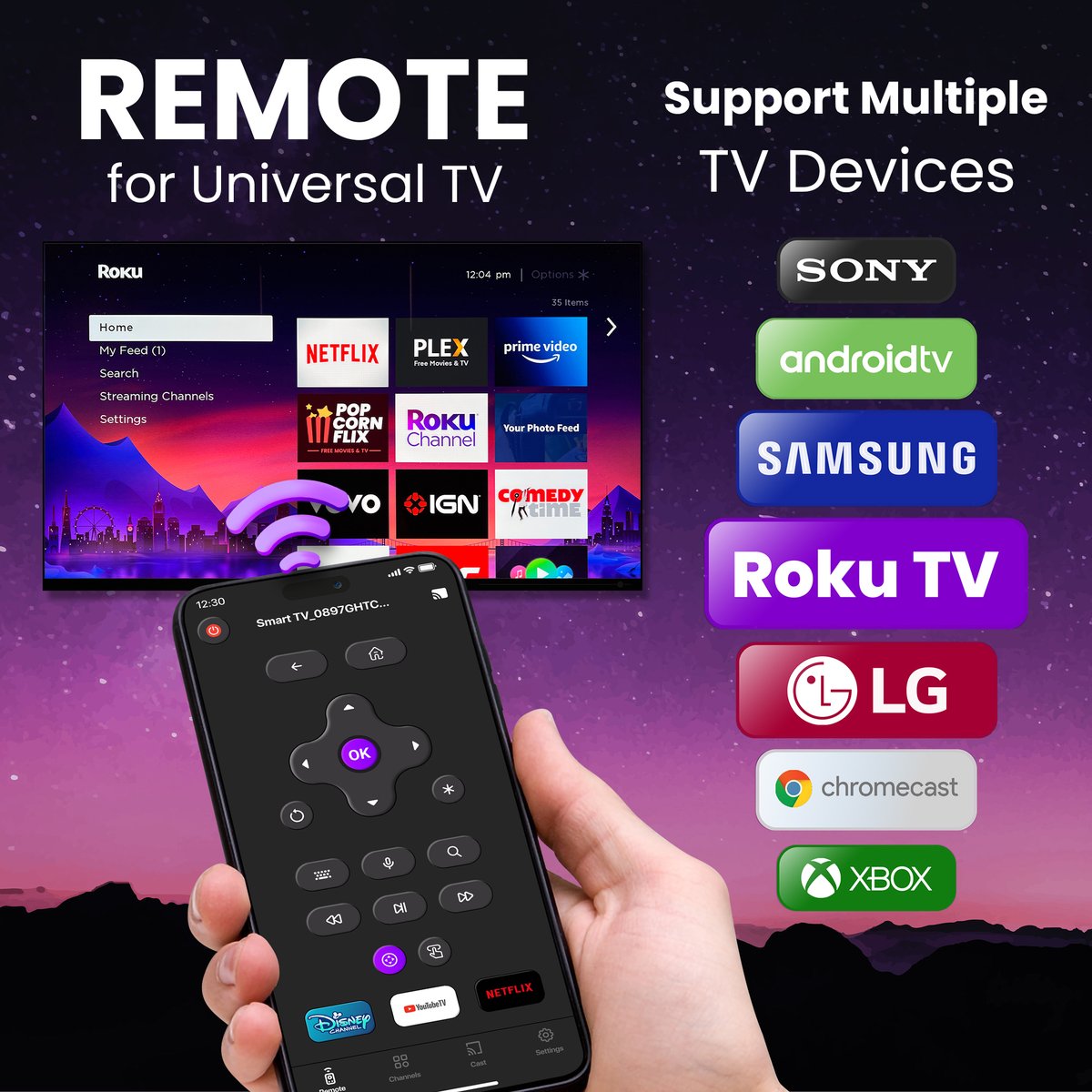 UniTVRemote's tweet photo. Get what you want, when you want it with Universal Remote TV Controller  #ROKU #REMOTE #UNIVERSAL #Samsung https://t.co/yPsRi144UV