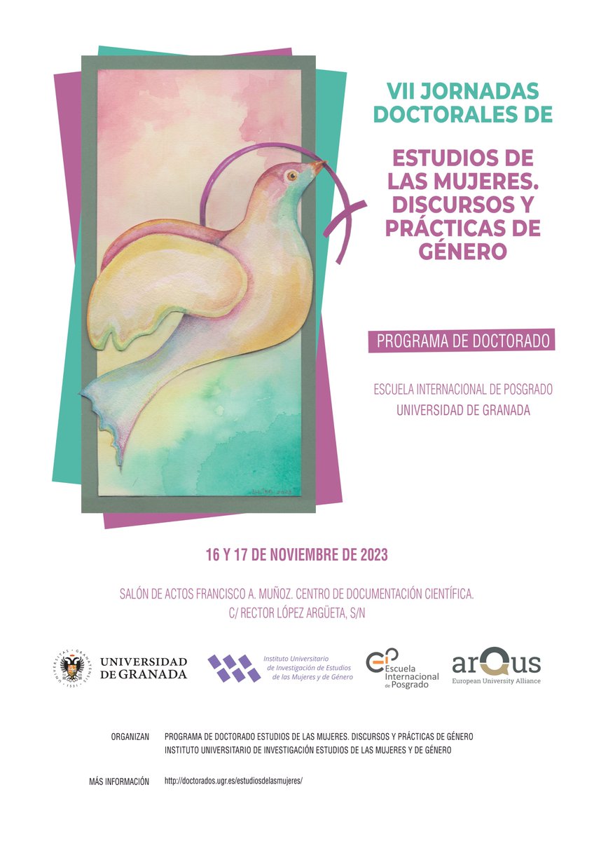 ana2m's tweet photo. VII Jornadas doctorales de Estudios de las Mujeres, discursos y prácticas de género. Con dos magnificas ponentes: 
- Remedios Zafra. Feminismo e internet (día 16 a las 9:30).
- Ana M. González Ramos. La perspectiva de sexo y género en la investigación en salud (día 17 a las 9:30) https://t.co/lwaOxENswr
