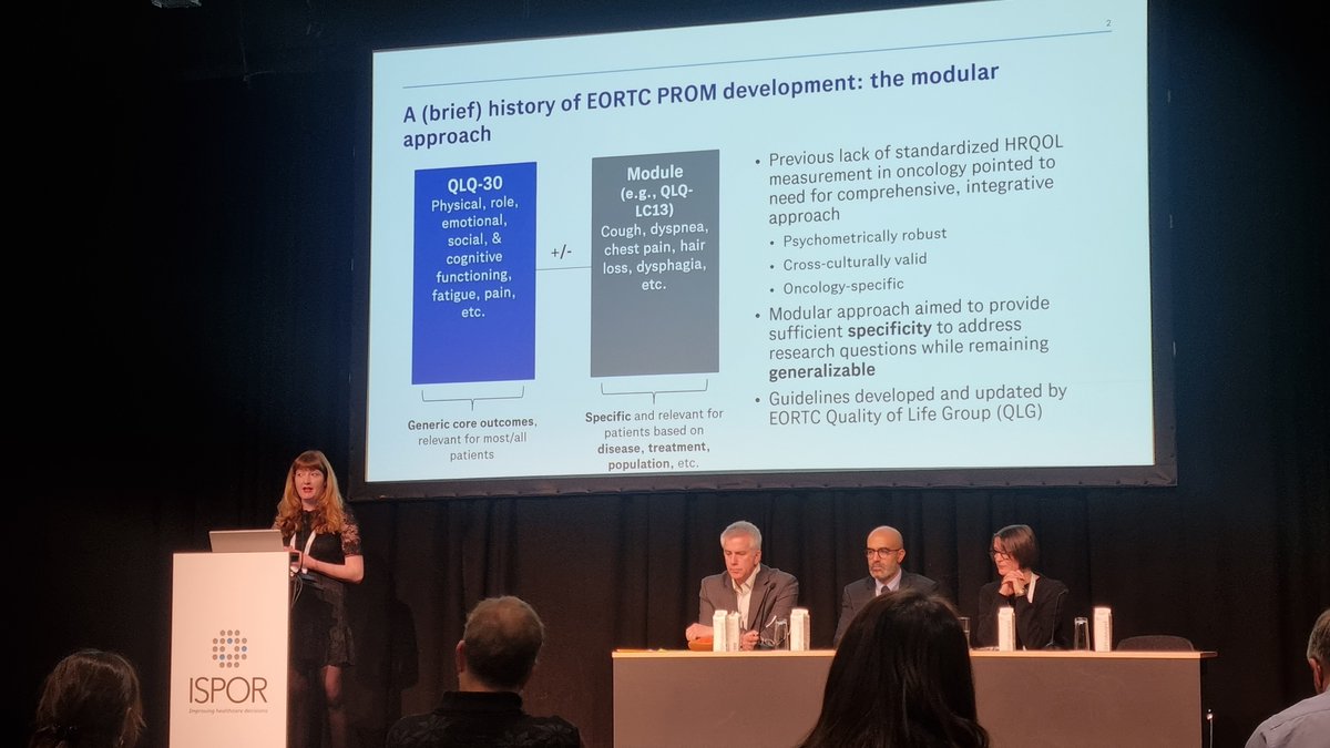 Monika Sztankay, PhD (@monika_sztankay) on Twitter photo Claire Piccinin <a href="/EORTC/">EORTC</a> QOL Department presenting the <a href="/EORTC_QLG/">EORTC Quality of Life Group (QLG)</a> QOL Item Library at the last day of the #ISPOR2023 and advocating for best practice use of item libraries in clinical trials to meet needs of regulatory and reimbursement bodies. Pub here: pubmed.ncbi.nlm.nih.gov/36725153/ Claire Piccinin <a href="/EORTC/">EORTC</a> QOL Department presenting the <a href="/EORTC_QLG/">EORTC Quality of Life Group (QLG)</a> QOL Item Library at the last day of the #ISPOR2023 and advocating for best practice use of item libraries in clinical trials to meet needs of regulatory and reimbursement bodies. Pub here: pubmed.ncbi.nlm.nih.gov/36725153/