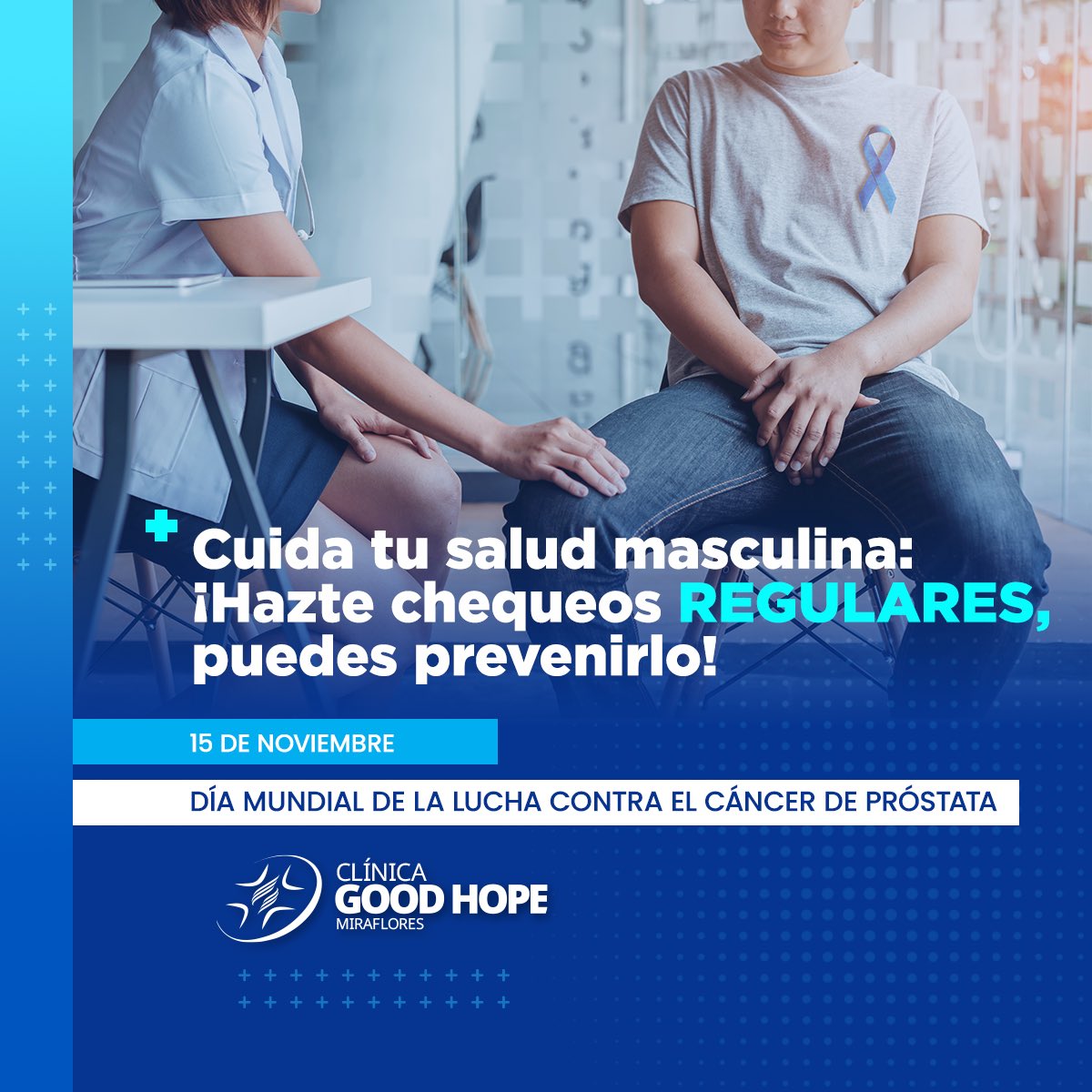En el Día Mundial de la Lucha contra el Cáncer de Próstata, recordemos la importancia de la concientización y el cuidado de la salud masculina. 💁‍♂️🙎‍♂️

Juntos, podemos vencer este desafío. 💙 #cancerdeprostata  #saludmasculina
