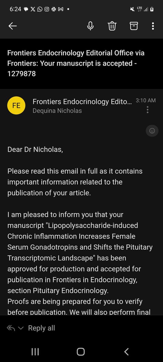 Dequina Nicholas (@quinascience) on Twitter photo Woke up to the first #Nicholaslab senior author research paper being accepted. I should feel more joy but what I feel is relief. Lol. Thanks to my lab tech, co 1st author who did a phenomenal job and the collabs who made it possible @MarcusSeldin @LeandroMartinV5 <a href="/markalawson/">Mark A. Lawson</a> Woke up to the first #Nicholaslab senior author research paper being accepted. I should feel more joy but what I feel is relief. Lol. Thanks to my lab tech, co 1st author who did a phenomenal job and the collabs who made it possible @MarcusSeldin @LeandroMartinV5 <a href="/markalawson/">Mark A. Lawson</a>