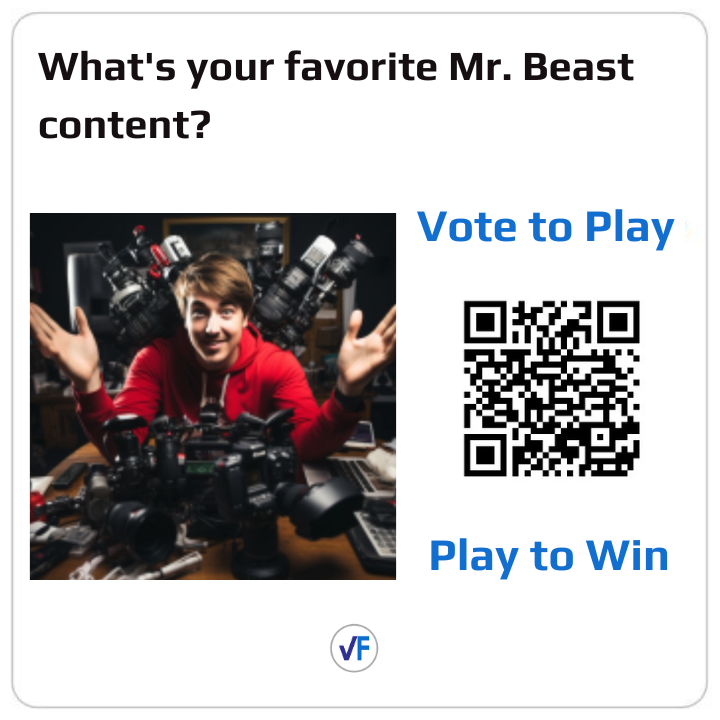 VoteFrenzy's tweet photo. Take the Ultimate Quiz Challenge and win big on Vote Frenzy products!

👉 Poll Url : https://t.co/J1nNT11dbg

#MrBeast #YouTube #Philanthropy #Challenge #Entertainment #Influencer  #giveaways #challenges #videos #EventOrganizer #DestinationMarketer #SocialGood #Trending #Viral https://t.co/tPJrQfxPPq