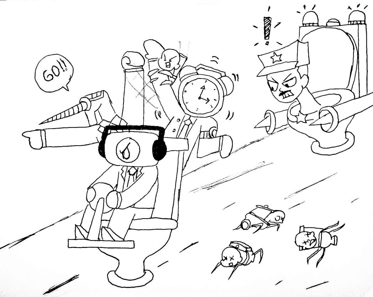 Rozzalenn's tweet image. 💥Fast and Skibidi💥
@DomStudio #Clockman #Drillman #SkibidiToiletfanart #skibidi_toilet #SKIBIDITOILET