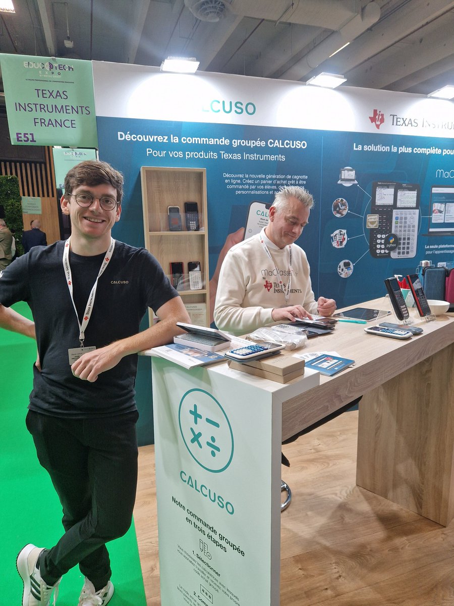 Enseignants, chefs d'établissements, référents numériques : l'achat groupé fait sa révolution et propose des solutions simples, économiques et numériques pour équiper les classes de calculatrices TI.
A découvrir stand E51 sur <a href="/educatechexpo/">Educatech Expo</a> avec <a href="/Calcuso_FR/">CALCUSO France</a>