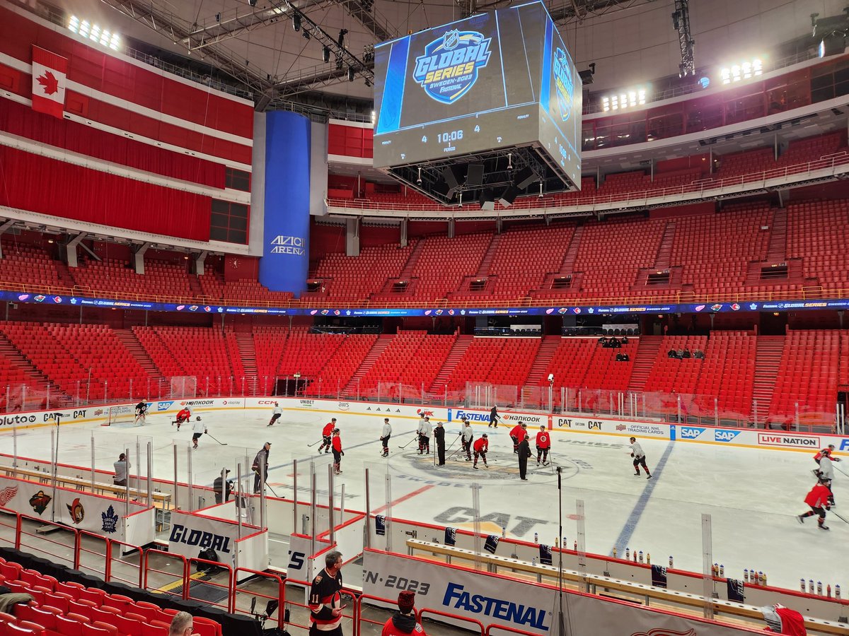 dslatertv's tweet photo. Sens practicing in Sweden https://t.co/hZQN6TQEBS