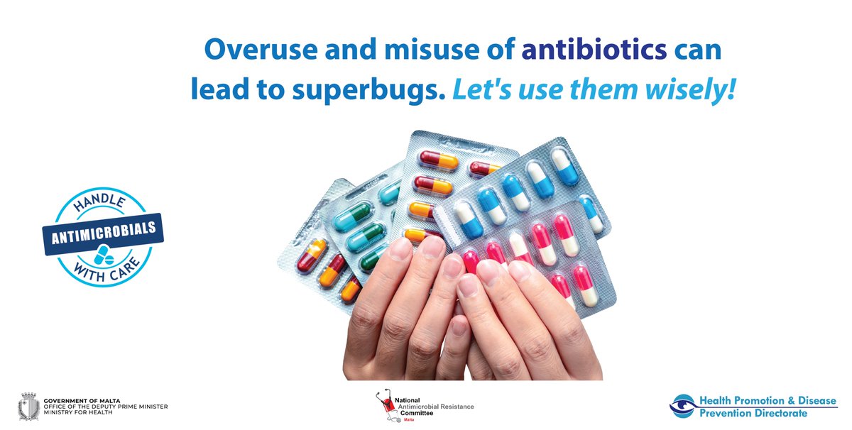 Use Antibiotics wisely! 💊🧬 #AntibioticsAwarenessday #Letsusethemwisely #HPDPMalta