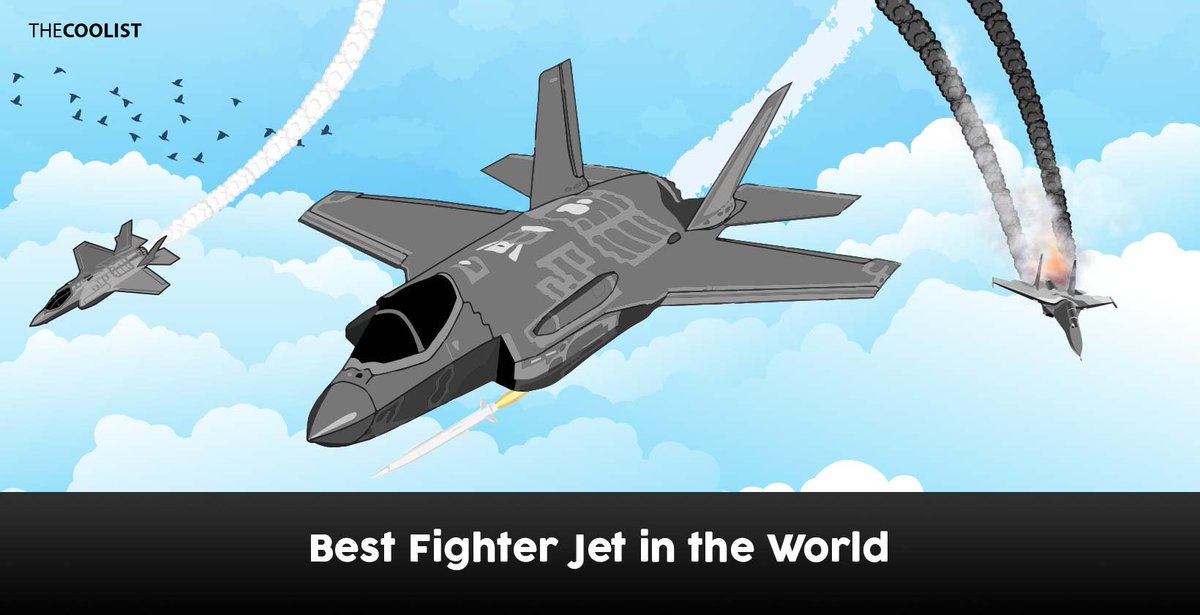 thecoolist's tweet photo. The best fighter jets distinguish themselves through a superior blend of stealth, speed, advanced avionics, multi-role capabilities, and agile air-to-air and air-to-ground combat effectiveness. https://t.co/RSDFBVxVpu