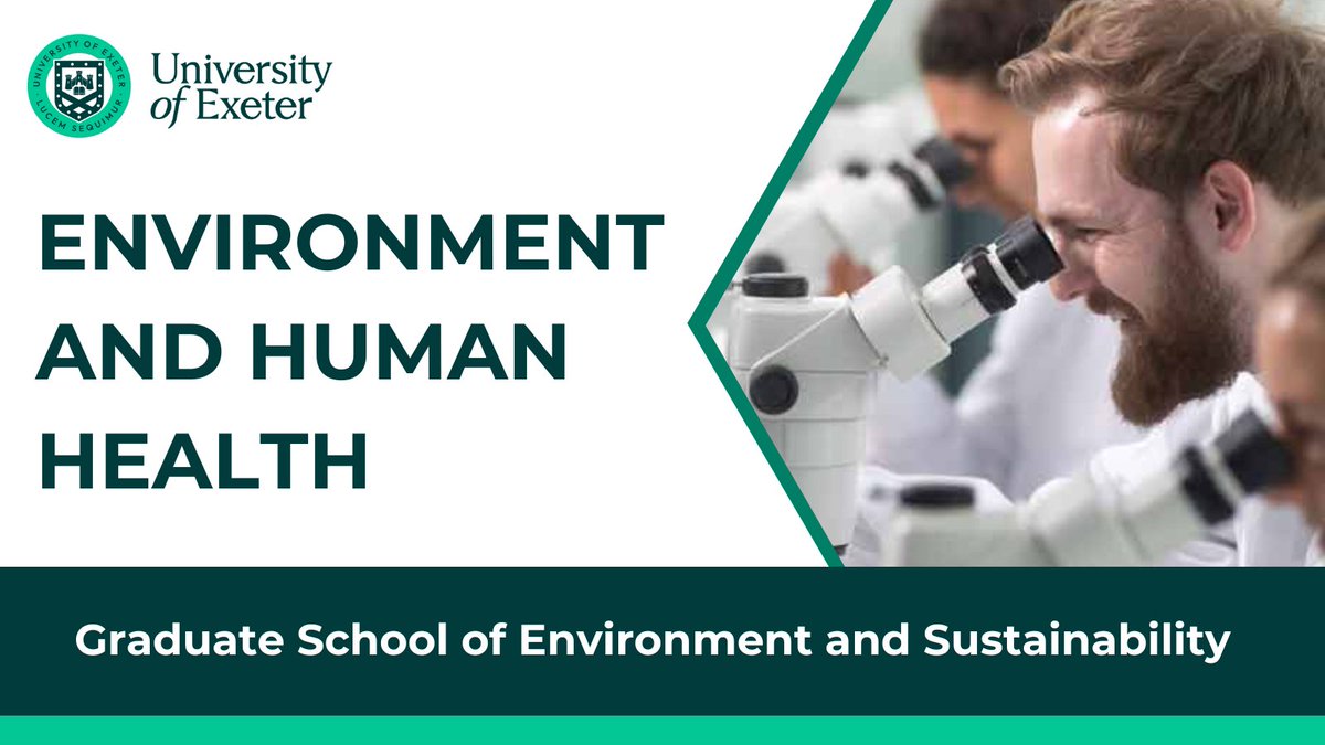 Never before has the balance between people’s health and wellbeing & that of the planet come into such sharp focus. Our academics are pioneering interdisciplinary research to ensure local, national & global actions are informed by the needs of both 🔬 ➡️ exeter.ac.uk/study/gses/our…
