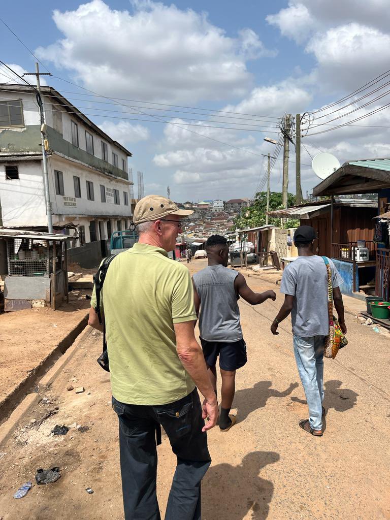 SightOnSiteTour's tweet photo. Lauk and his friends from the Netherlands 🇳🇱  came on a NIMA tour which started from the National Mosque at Kanda, Nima Market, and the Nima neighborhood 
#visitghana #visitghana🇬🇭 #ghana #shareghana #nima https://t.co/Dovqjz9ruq