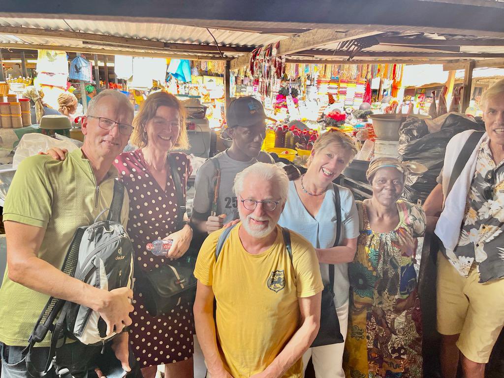 SightOnSiteTour's tweet photo. Lauk and his friends from the Netherlands 🇳🇱  came on a NIMA tour which started from the National Mosque at Kanda, Nima Market, and the Nima neighborhood 
#visitghana #visitghana🇬🇭 #ghana #shareghana #nima https://t.co/Dovqjz9ruq