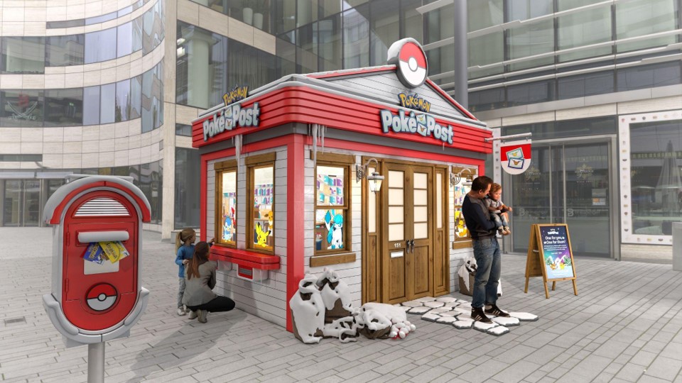 NintendoActu's tweet image. Pokémon annonce l'arrivée cet hiver de la Poké Poste ! #PokéPoste

Rendez-vous dans un bureau Poké Poste éphémère pour récupérer un pack cadeau Pikachu ou Évoli contenant un paquet de cartes JCC Pokémon ainsi qu'une carte Pokémon promotionnelle, et en envoyer un à un(e) ami(e) !