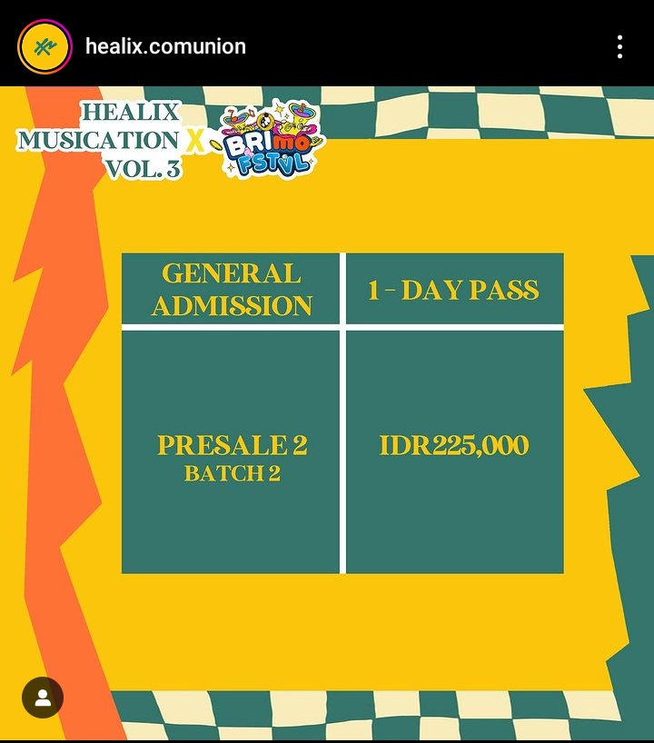 firstloginnnn's tweet photo. wts 2 tiket konser healix musication vol 3 Bali harga 190k aja, yang mau bisa DM yaww.
#zonajajan #zonauang #wts #wtb #denpasarᅠᅠ https://t.co/x1vkAuhnnR