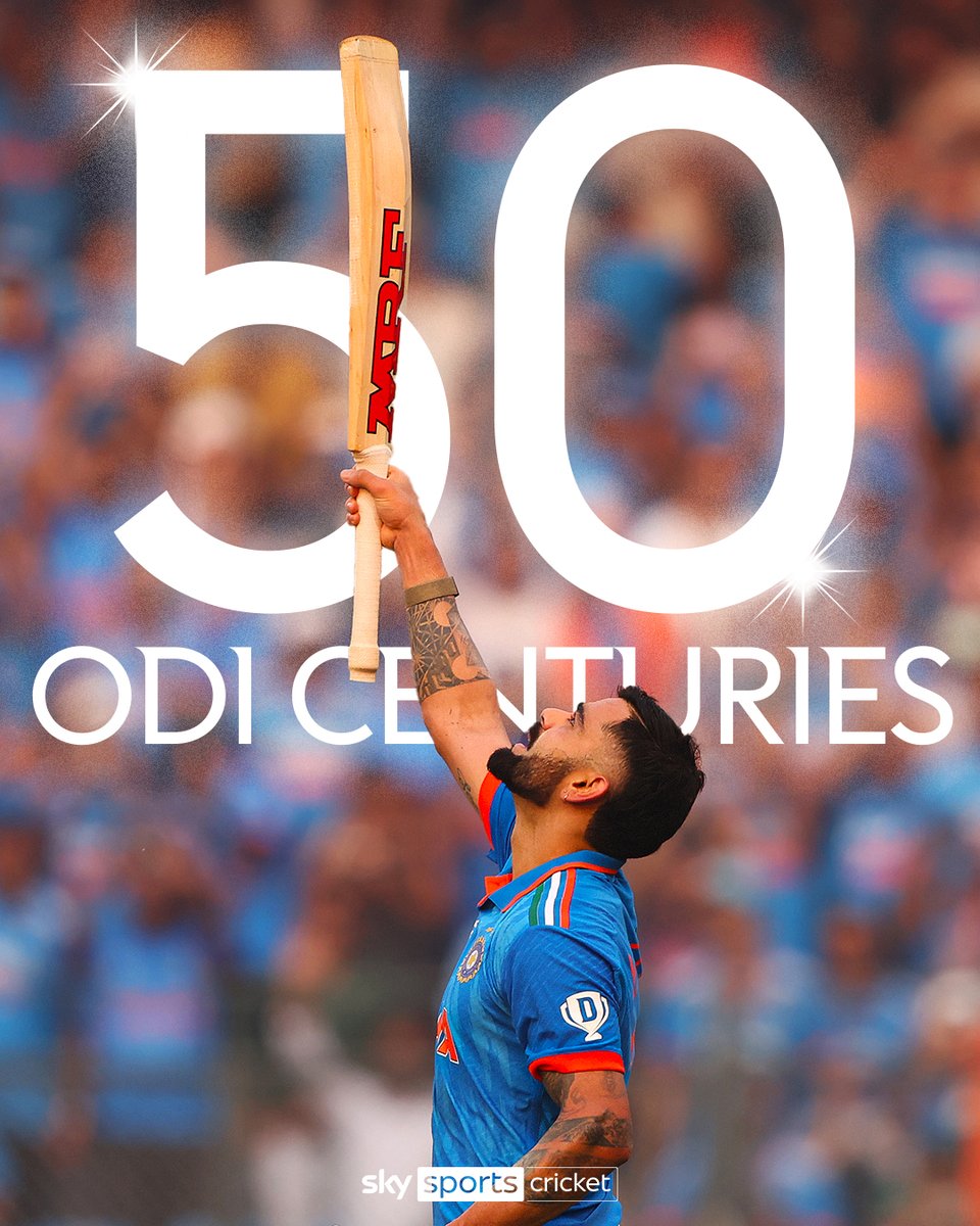 SkyCricket's tweet image. 𝗔𝗟𝗟 𝗛𝗔𝗜𝗟 𝗧𝗛𝗘 𝗞𝗜𝗡𝗚 👑

VIRAT KOHLI SCORES HIS 50TH ODI CENTURY AND BREAK'S SACHIN TENDULKAR'S RECORD! 🚨 🔥 🇮🇳
