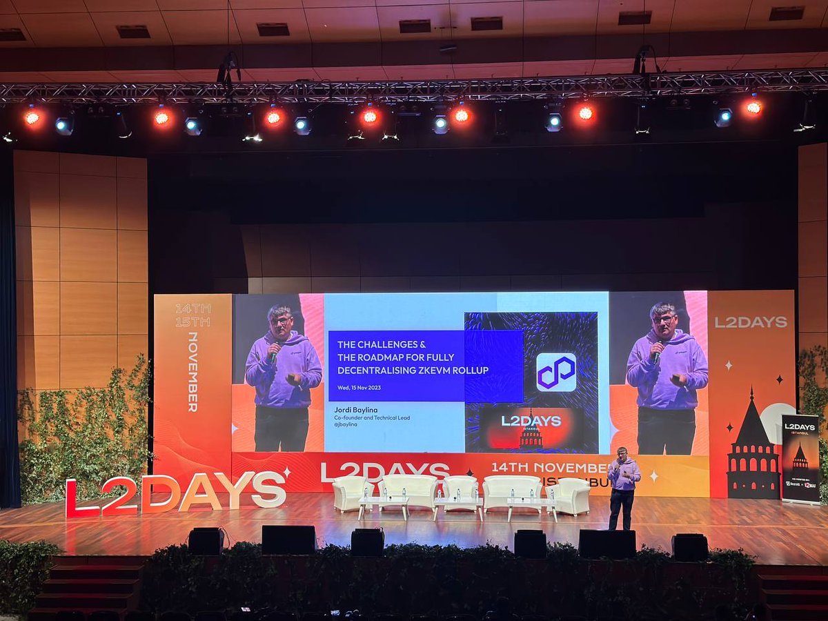 If you're curious about <a href="/0xPolygon/">Polygon</a>'s roadmap and challenges, don't miss <a href="/jbaylina/">Jordi Baylina - baylina.eth</a>'s talk! It's happening right now at the Main Stage. Drop by to catch all the insights!