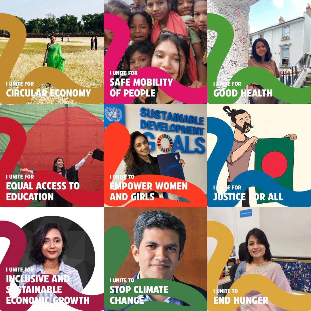 This is what unity for the #SDGs looks like!
#SDGSocializers of @UNDP_BD and colleagues join @SDGaction & UNITE to #Act4SDGs.

Join them & millions of others ahead of #COP28 to take #ClimateAction on the @AWorld_ActNow app: bit.ly/UniteToActChal…

#COP28UAE #ActNow #GlobalGoals