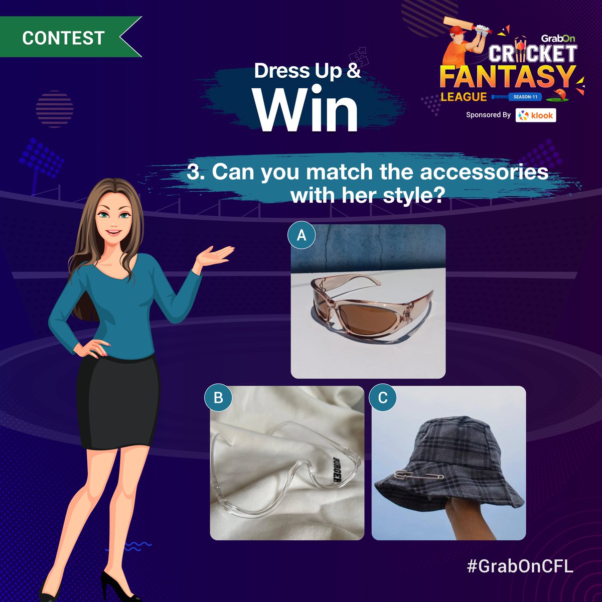 GrabOnIn's tweet photo. #ContestAlert
Style the character and make a matching outfit for her! Tell us in the comments below.
The best one can unlock their chances to win voucher worth Rs. 1000/-
Tag 3 friends and follow GrabOn & Burger Bae.
#GrabOnCFL #burgerbae #contest #wingoodies #winrewards https://t.co/Tp0CkhBwqR