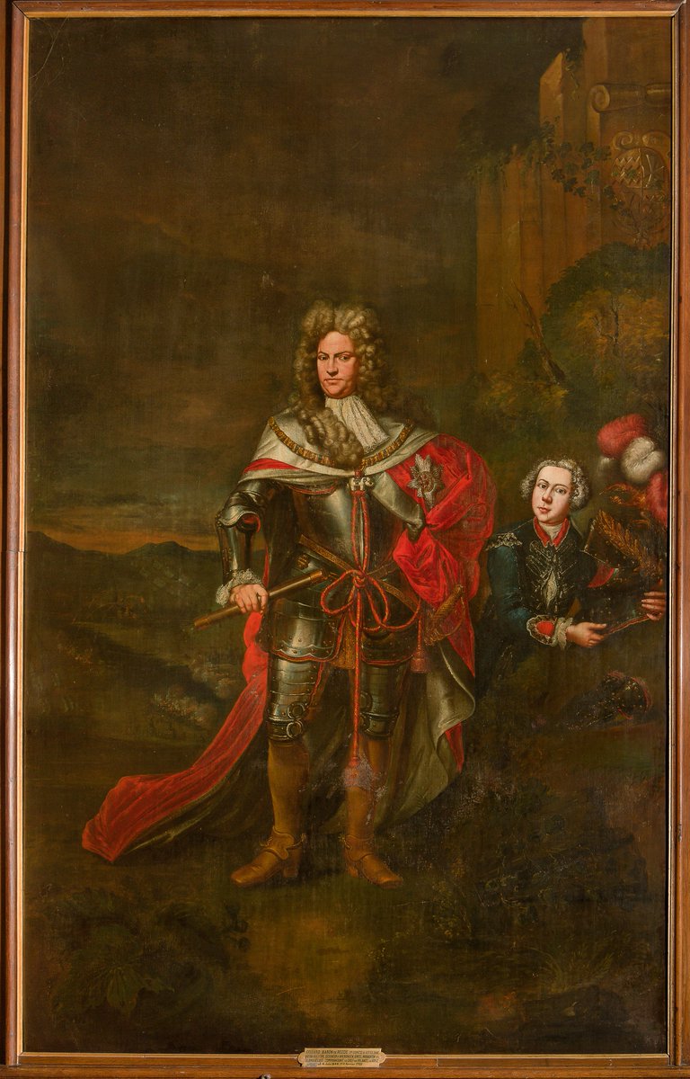 Goed nieuws via het @Cultuurfonds ! Mede dankzij hun bijdrage worden er vijf portretten uit de eetkamer van #Middachten gerestaureerd. Het eerste portret is begin oktober naar de restaurateur gebracht. Dit is het portret van Godard van Reede. #erfgoed #cultuurfonds #kasteel