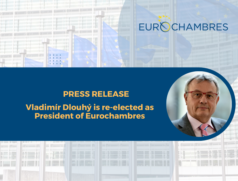 Vladimír Dlouhý is re-elected as President of Eurochambres during today's General Assembly. More info➡bit.ly/PR_ECHPresident