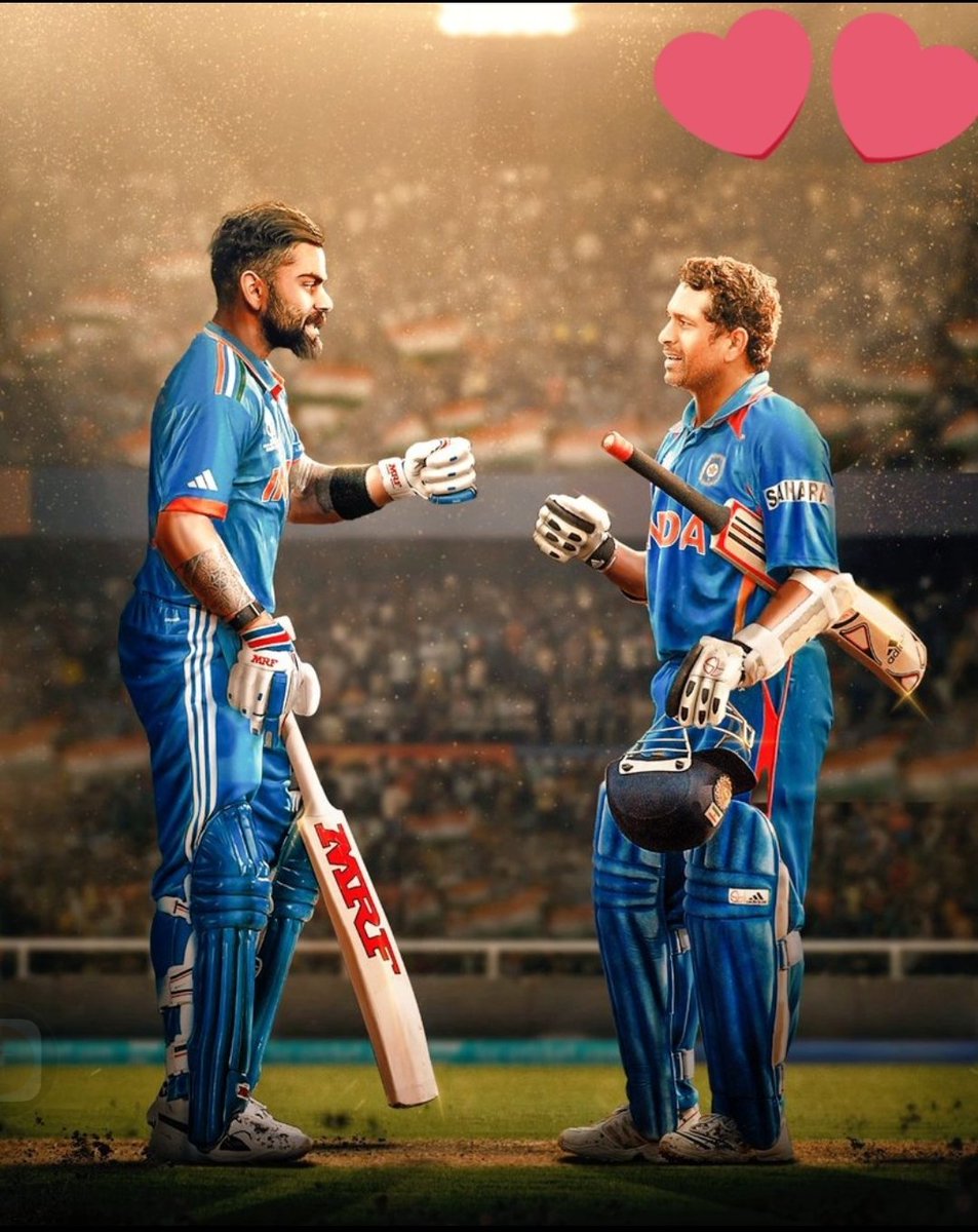 cinecrizz's tweet photo. #INDvNZ 
G. O. A. T of cricket #SachinTendulkar sir record has been broken by the king of cricket #ViratKohli𓃵  one of the finest players that country have Witnessed 50 odi hundreds #ViratKohli  all the best for team #India
 #WorldCup2023 https://t.co/hegWdWB78x