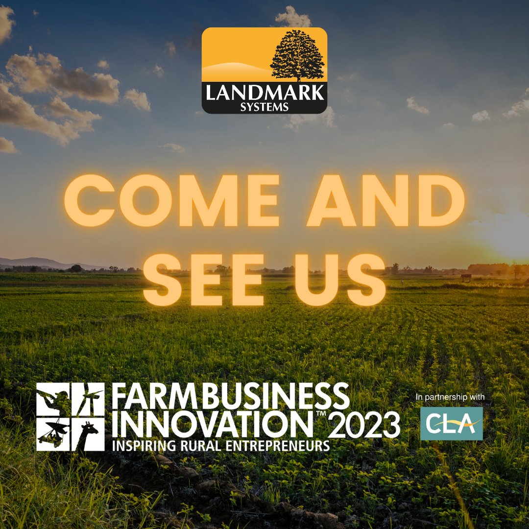 We hope you are enjoying the first day at the #farmbusinessinnovationshow Business Innovation Show! Make sure to come and say hello to the friendly Landmark team in hall 20!

#farming #agriculture #agribusiness