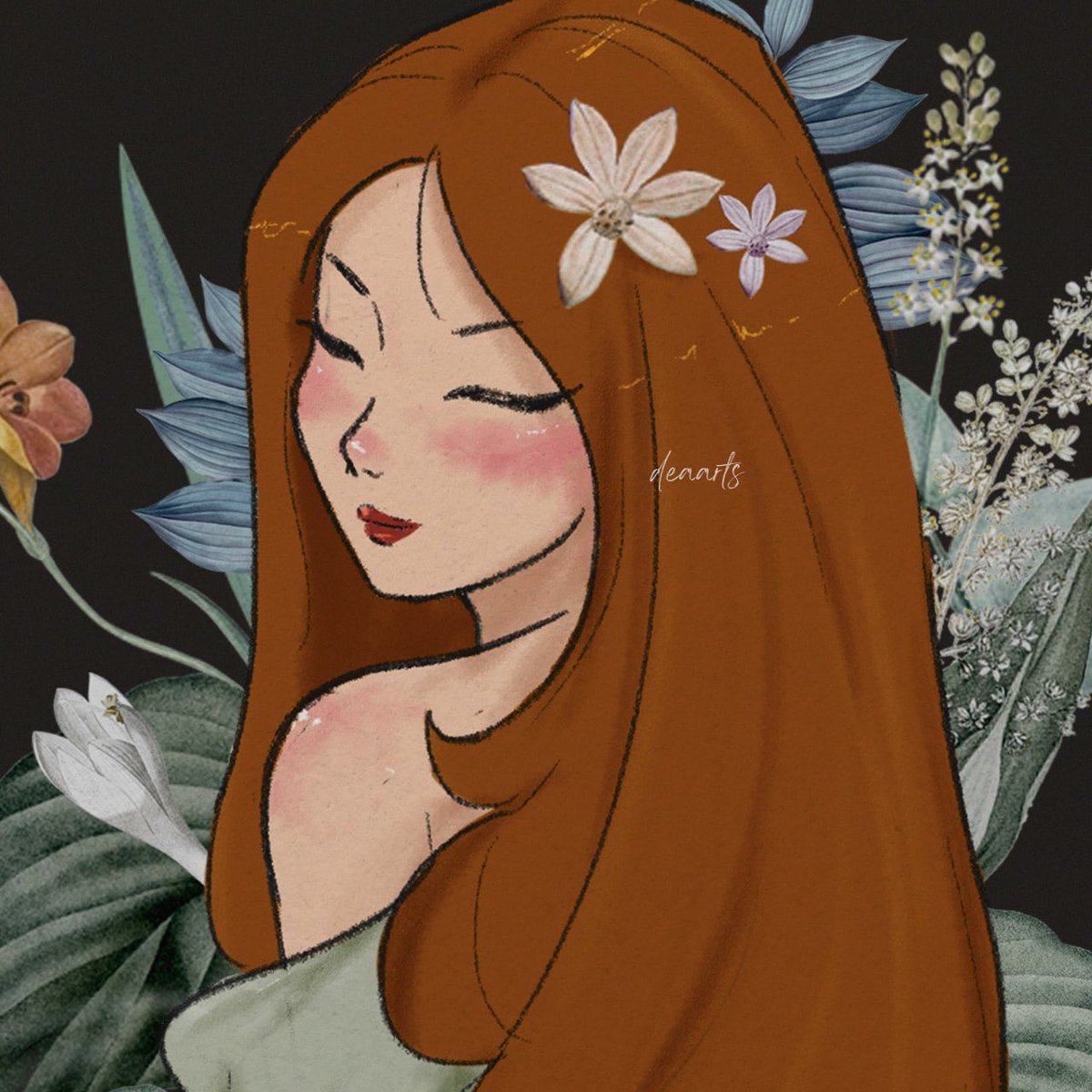 deaarts_'s tweet photo. Today's artwork embraces the spirit of nature with 🌳🌿🫶🏻. I'm planning to create a character exuding magical mother nature vibes to join the #weweargreen campaign. Swipe to check out the poster campaign!

#weweargreenforpalestine #fairies #aesthetic #art #portrait #Palestine https://t.co/ekij679ai4