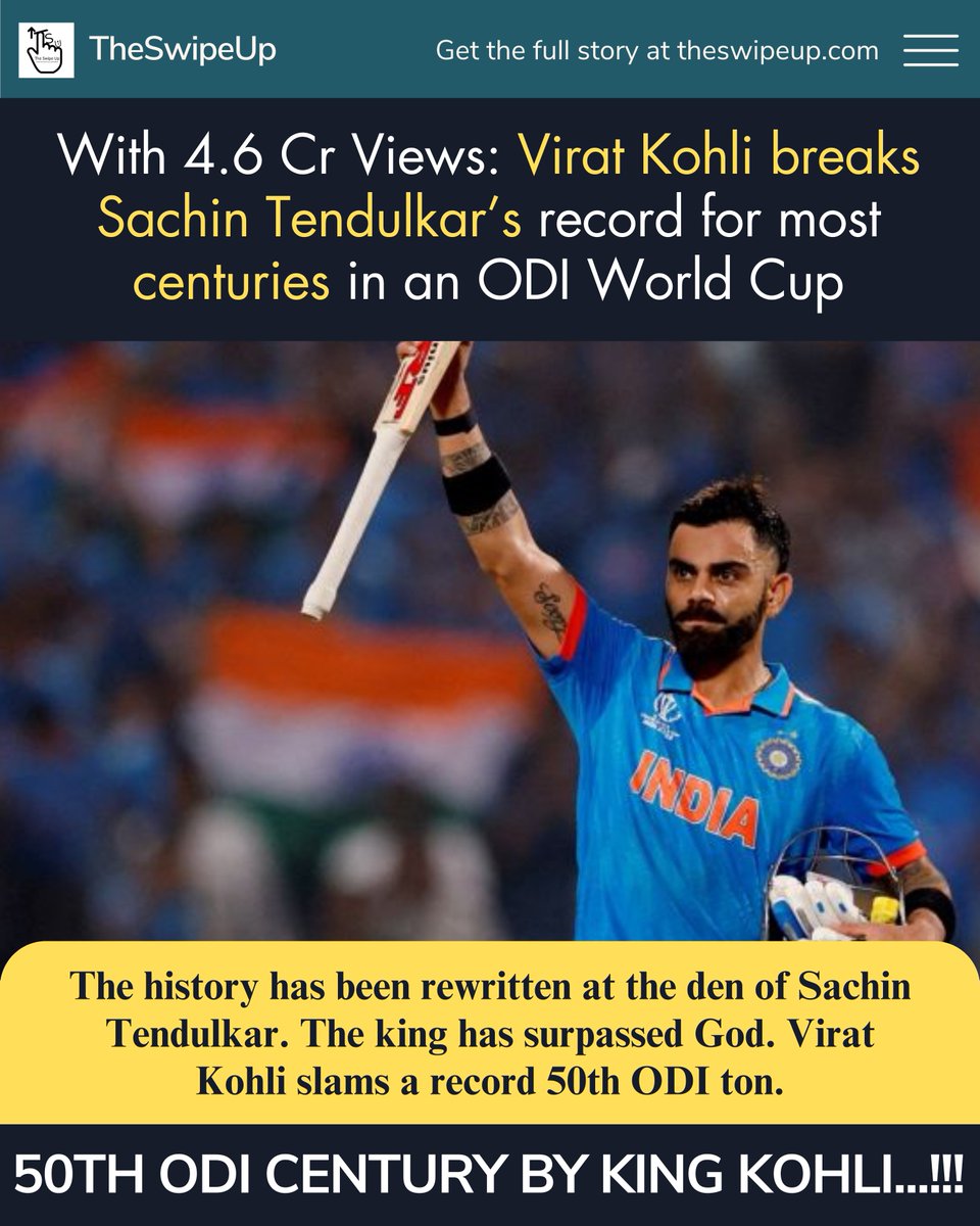 TheSwipeUp's tweet photo. Read news: https://t.co/033z6SBSUn

#ViratKohli #kingkohli #criket https://t.co/JEelqd4FXV