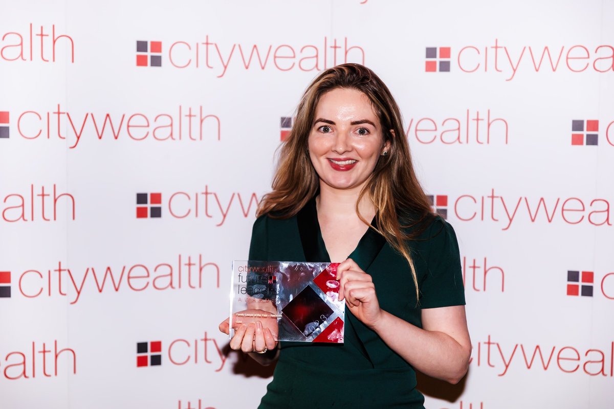 Many congratulations to Orlaith Devereaux who has won Family Lawyer of the Year - Associate in the @Citywealth Future Leaders awards.  Very well deserved!