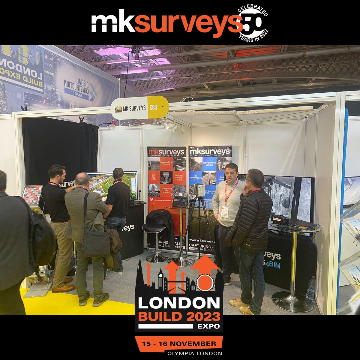 mksurveys's tweet image. ***DOORS OPEN TODAY AND TOMORROW 9am***
LONDON BUILD EXPO 2023
15th &amp;amp; 16th NOVEMBER - LONDON OLYMPIA
THE UK&apos;S BIGGEST FESTIVAL OF CONSTRUCTION
We are exhibiting on stand C86
Tickets are free and can be booked at: londonbuildexpo.com
#londonbuild #londonbuildexpo
