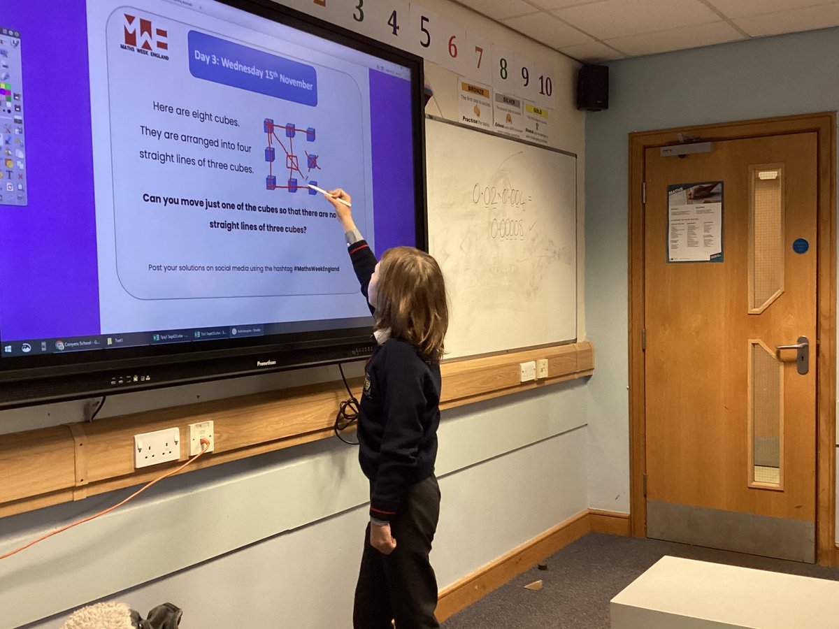 George spotted one of the solutions
#MathsWeekEngland