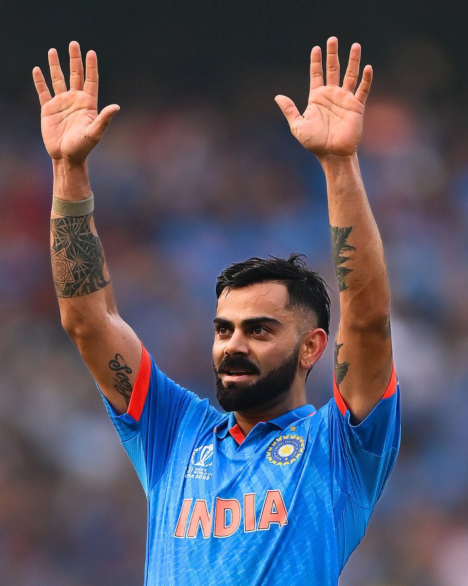 The Greatest to ever do it! 👑 50 One Day 100’s is 🤯🤯🤯 Virat Kohli the man for the occasion 🏏 #ViratKohli𓃵 #INDvNZ #CWC2023
