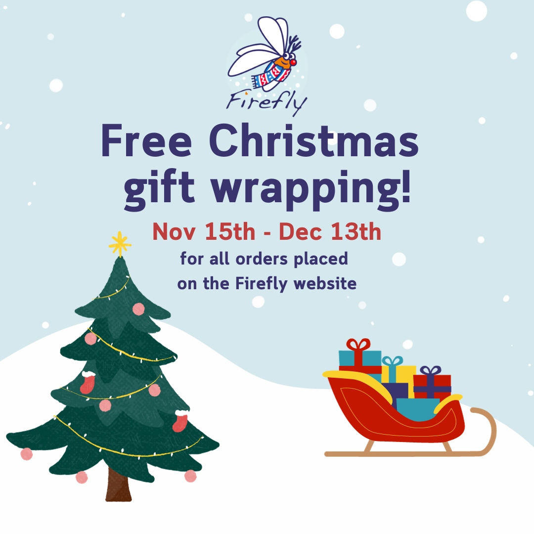 Christmas is coming🎄🎁 From November 15th to December 13th, enjoy free festive gift wrapping for all orders placed on Firefly's website! Shop online now: fireflypress.co.uk/shop/