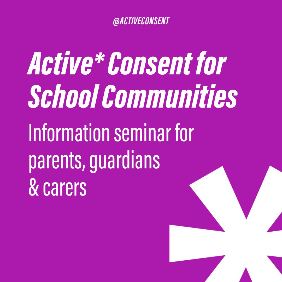ActiveConsent's tweet photo. Talking to your child about sex &amp; consent can be daunting, but it doesn't have to be!

Come to our seminar to gain insights and resources on how to support your child through adolescence, with A*C co-lead Dr. Siobhan O'Higgins

Monday November 27th at 7pm
https://t.co/j8kY99wXmE https://t.co/0EJWnlUEYf