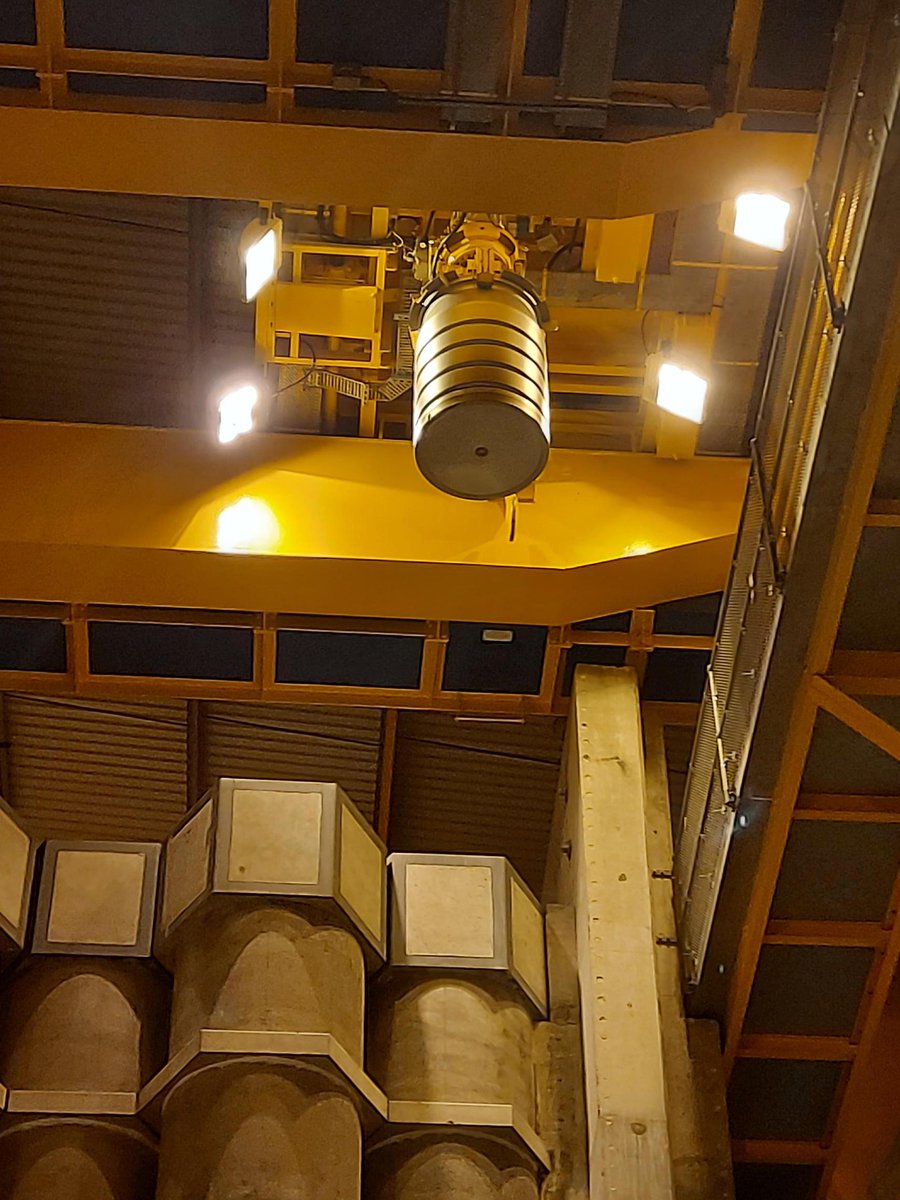 NRServicesUK's tweet photo. We've just retrieved the last drum from the Treated Radwaste Store at our #Winfrith site! 1068 drums have been prepared and are ready to be transported by rail to @Nuclear_WS. After many years of hard work, we've made it to this milestone!  #decommprogress https://t.co/X7WEnFr0pe