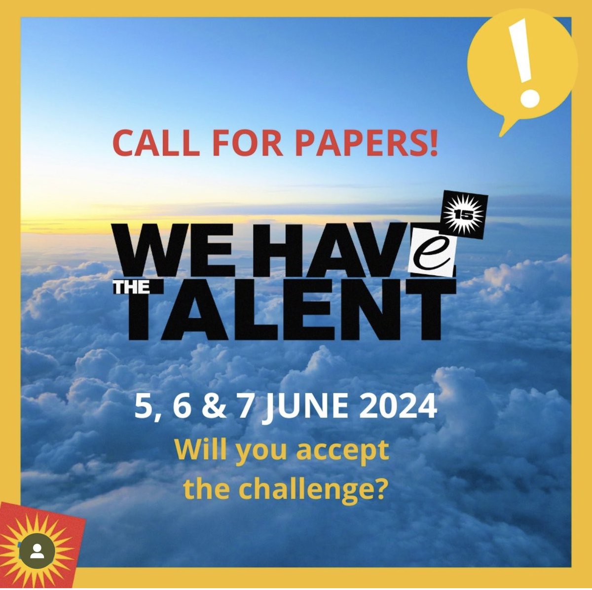 EmpleoconApoyo's tweet photo. Abierto el plazo para presentar los Call for Papers para el XIV Congreso Nacional de Empleo con Apoyo y el XV Congreso Europeo de Empleo con Apoyo.
Toda la información: https://t.co/Yv4yQY4941
#empleoconapoyo #aese #CongresoEmpeloConApoyo #WeHaveTheTalent https://t.co/WAPbOTkZwh