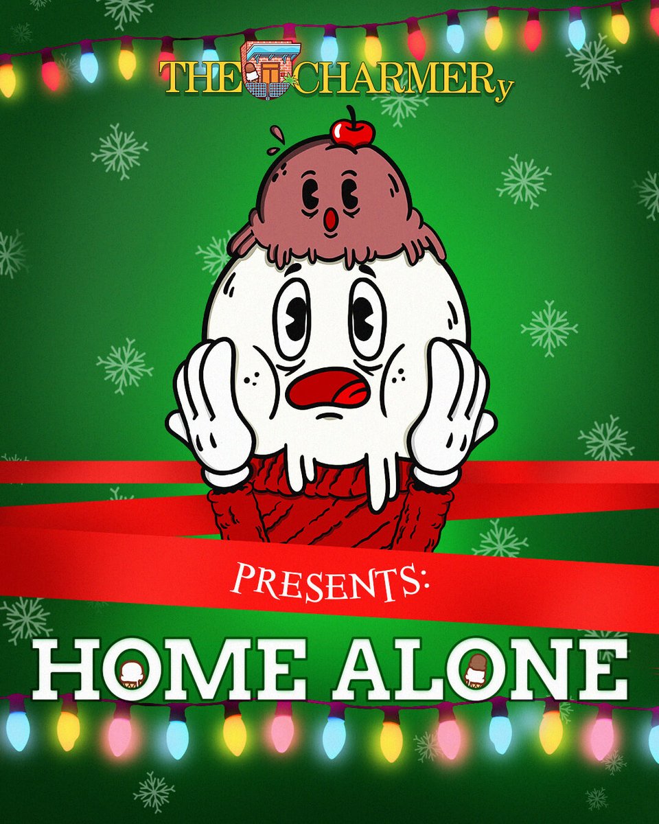 It's a holiday celebration as we take HOME ALONE and bring it to a full sensory dream land.

Join us we transform our Ice Cream Factory into a movie theatre designed to engage all 5 of your senses. 

Ticket link in bio and thecharmery.com