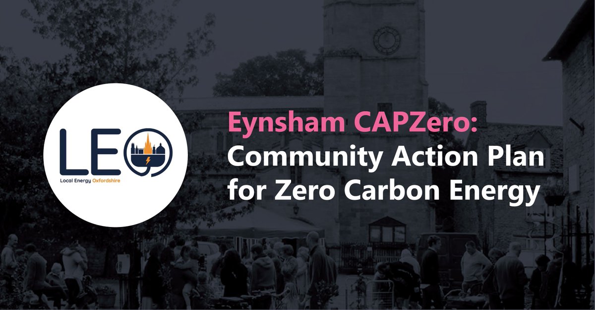 EnergySysCat's tweet photo. Eynsham has been working on a Community Action Plan for Zero Carbon Energy (#CAPZero).
Building on our work with #LocalAreaEnergyPlanning, we were brought in to provide a localised whole energy systems roadmap to decarbonisation.
Read the case study: https://t.co/0K12Di8HaO https://t.co/ShXkZUcFYY