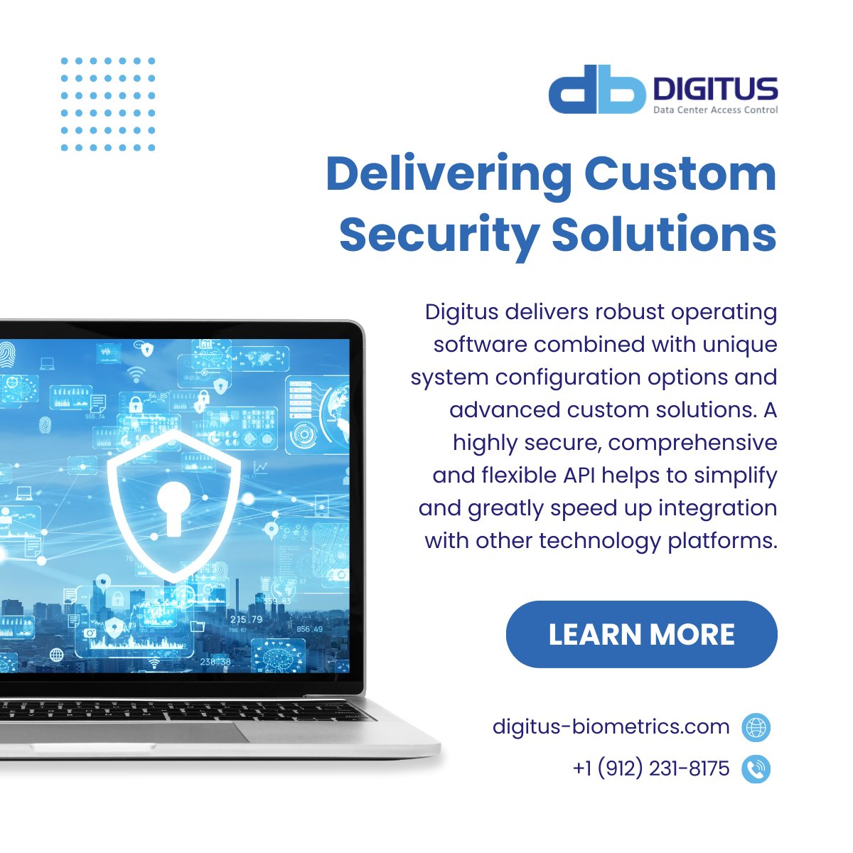 Digitusbio_'s tweet image. Our team is committed to delivering custom security solutions that meet your business's unique needs. Learn more about how we can help protect your business at bit.ly/3Q56TAn.
#CustomSecuritySolutions #BusinessSecurity #DigitusBiometrics #AdvancedConfigurations