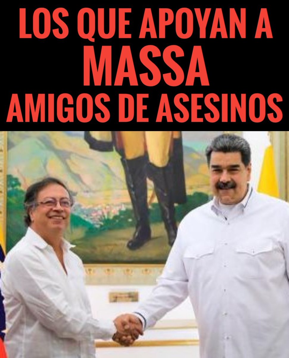 CarlosCaba2023's tweet photo. @Felii_N @petrogustavo 🚨🚨🚨🚨🚨🚨🚨🚨🚨🚨
Los que apoyan e Massa...
Todos Carniceros o amigos de Asesinos, asesinos de niños y de inocentes.
El #ForoDeSaoPablo activando motores .. https://t.co/cBRvo5b8kj