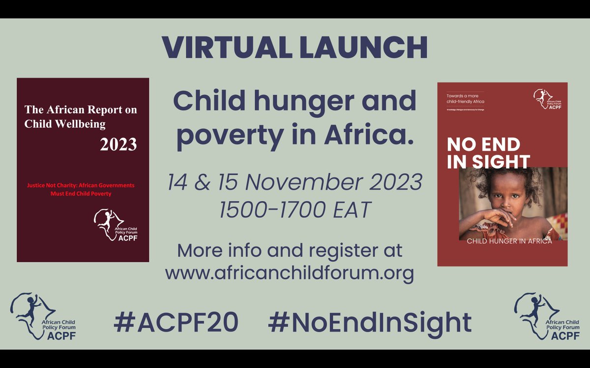 AfricanChildFrm's tweet photo. Just starting! Join us live...https://t.co/p1nwb5cEbG #AfricaFitForChildren #EndChildHunger #EndChildPoverty #ACPF20 #NoEndInSight #JusticeNotCharity https://t.co/nUeDO8AahC