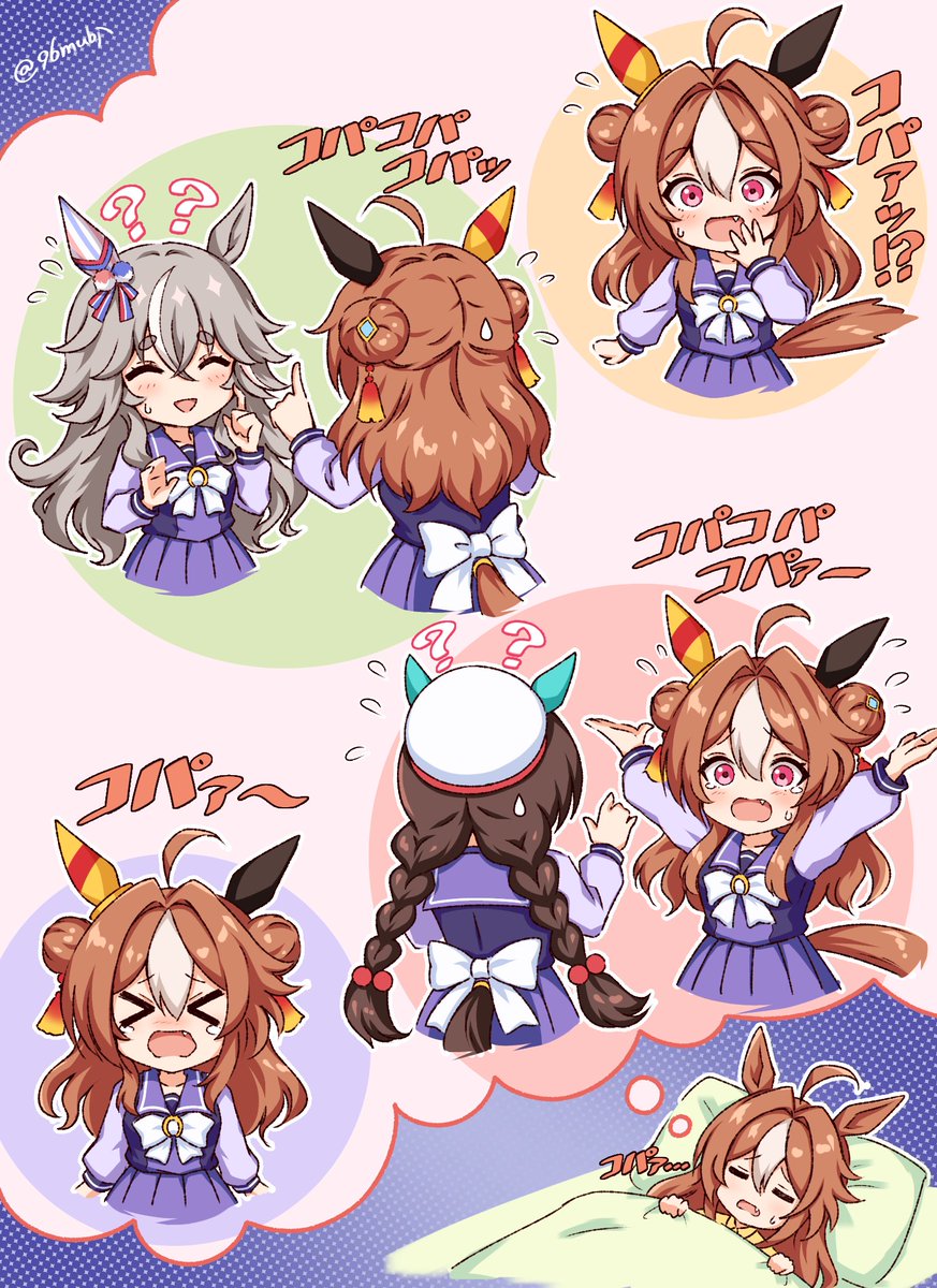 ウマ娘 #コパノリッキー 突然コパコパしか喋れなくなったリッキー