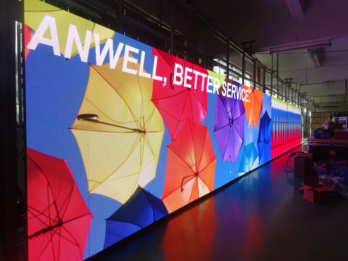 IndustryAnwell's tweet image. High refresh P3.91 LED display products shipped out

- Pure black SMD1921 LED lamp
- 5760Hz refresh SM16380IC
- 4500CD brightness
- 16Bit grey scale

#rentalscreen #stagescreen #liveshows #weddingscreen #eventrental #videoshow #stagerental #ledsolution #rentaldisplay