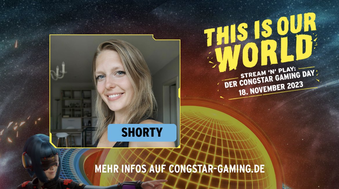 Shortytv__'s tweet photo. Anzeige | Am Samstag um 17 Uhr findet der congstar #STREAMNPLAY statt! Ich darf dabei das Team #congstar (@BasoStream , @Jasmin_Gnu , @einpapo ) unterstützen & freue mich unglaublich doll drauf! Das wird soo cool! 😍🙊Seid also unbedingt mit dabei & feuert uns in den Streams fleißig an!