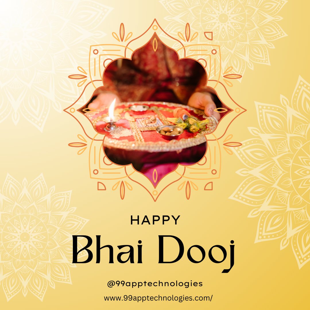 99apptech's tweet photo. Cherishing the timeless bond that grows stronger with every passing moment. Happy Bhai Dooj to my wonderful brother! 🌼👫 

#SiblingLove #BhaiDoojCelebration #BhaiDooj #99AppTechnologies https://t.co/GAYr4jgWBE