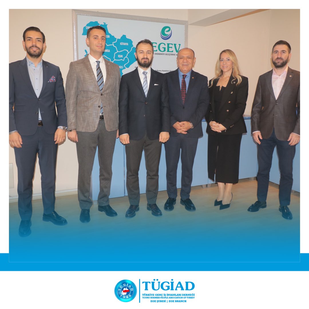 Türkiye Genç İş İnsanları Derneği (TÜGİAD) Ege Şubesi Yönetim Kurulu Başkanı Engin Korkmaz ve Yönetim Kurulu üyeleri Ege Ekonomiyi Geliştirme Vakfı (EGEV) Yönetim Kurulu Başkanı Hasan Küçükkurt’u ziyaret etti.  <a href="/enginkorkmz/">Engin Korkmaz</a>