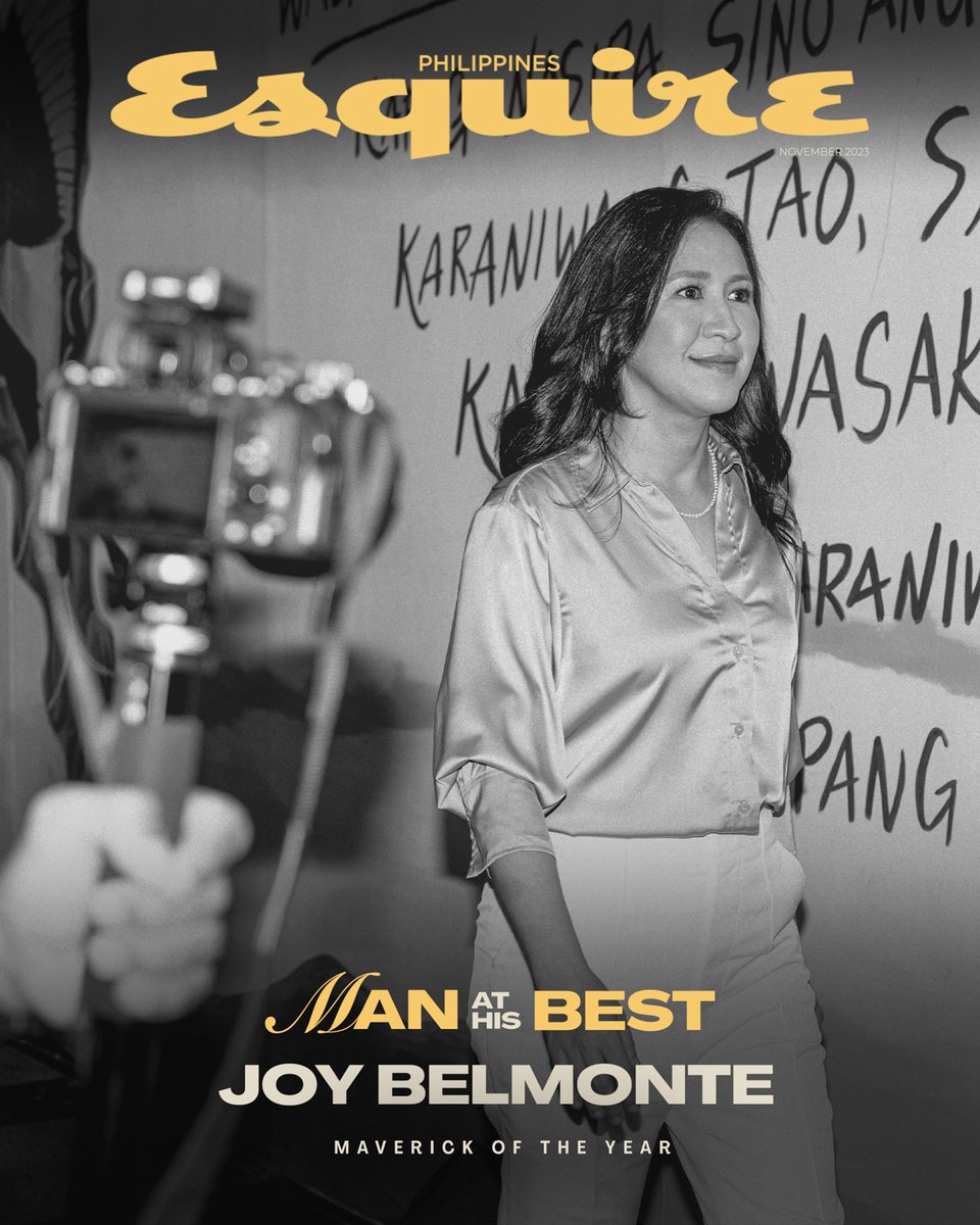 Joy Belmonte is Esquire's Maverick of the Year Read the story here: shorturl.at/arC89 #EsquireMAHB2023 #EsquireManAtHisBest