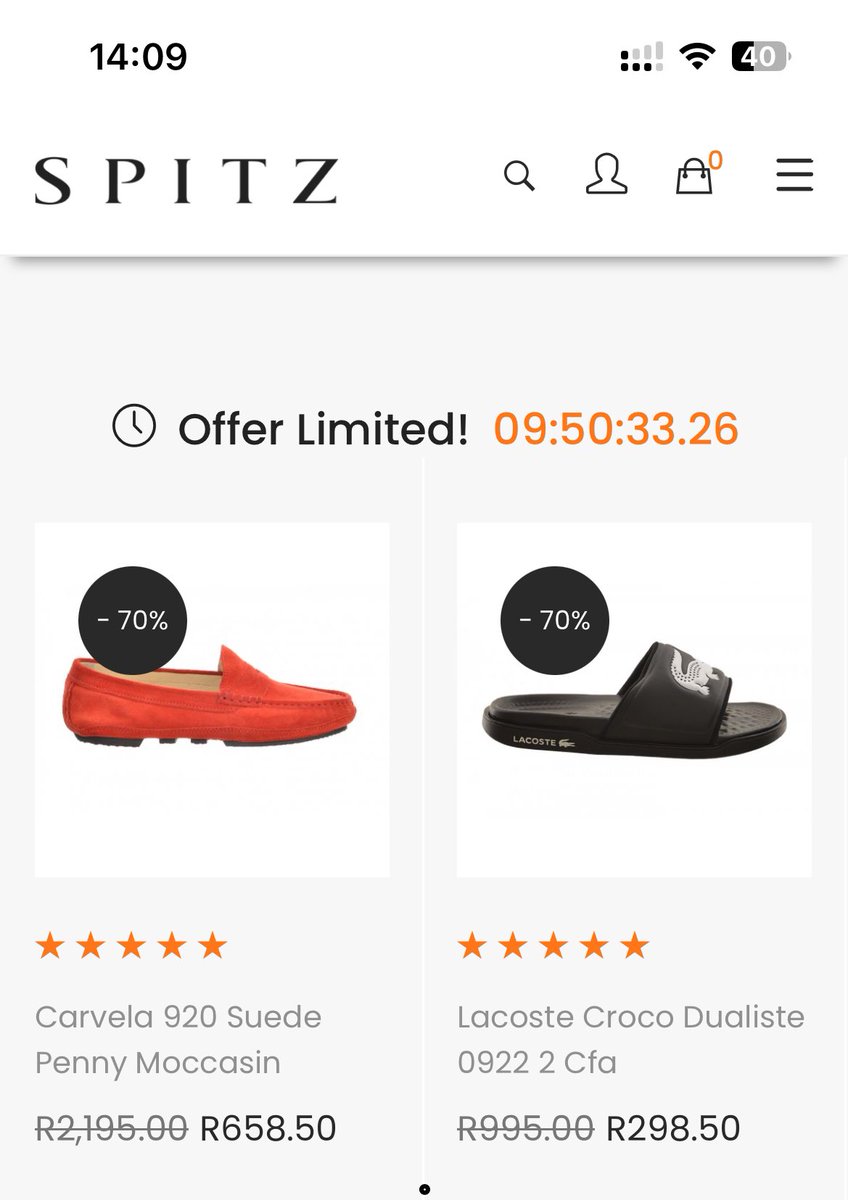 don on X: this spitz 70% off sale website looks like a scam