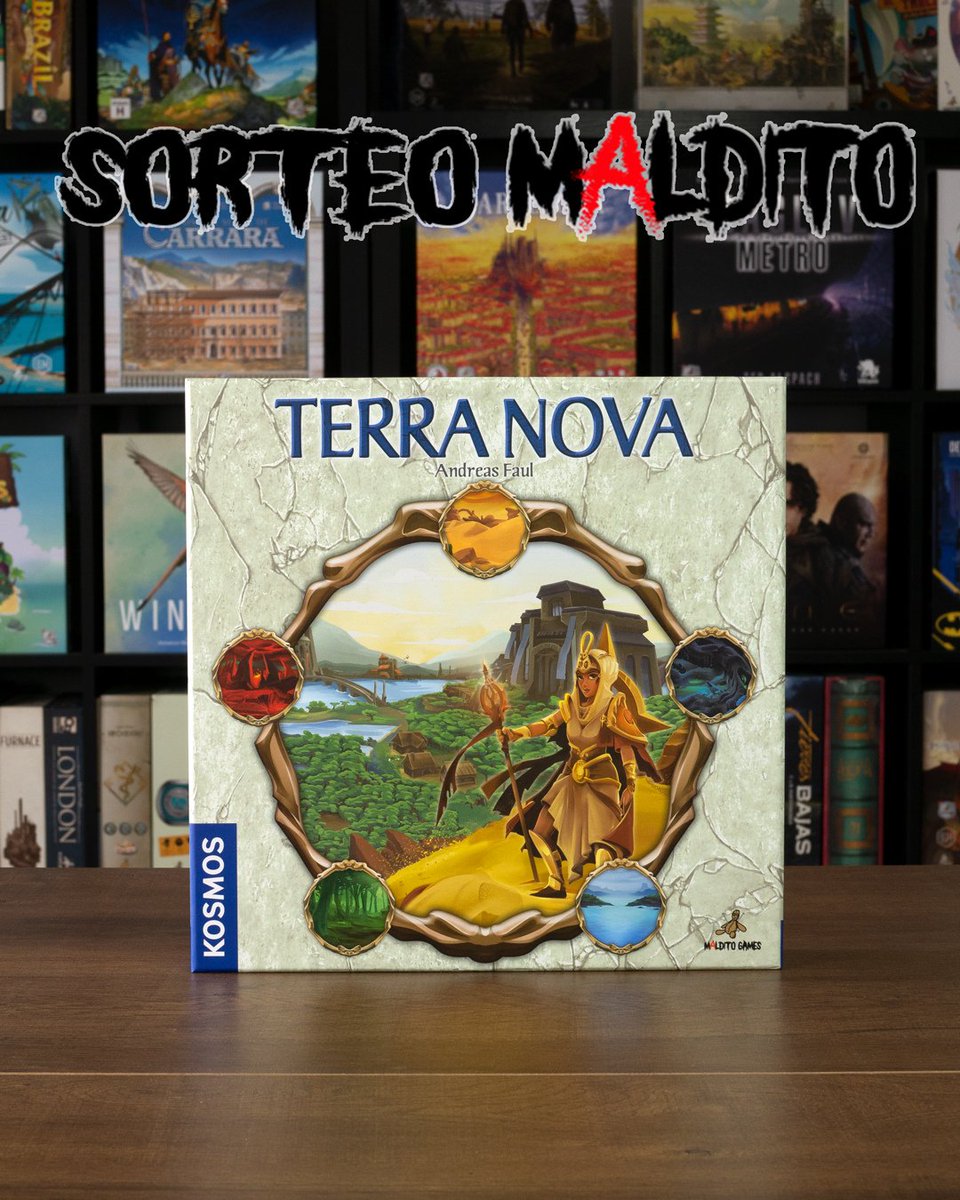 🔴SORTEO🔴 Con motivo del lanzamiento de Terra Nova os proponemos un nuevo #sorteomaldito !!🎉🎉 Para participar debéis: 🔺Sigue la cuenta @MalditoGamesES 🔺Retwittear 🔺Menciona 3 personas con las que jugarías Anunciaremos la persona ganadora el 21/11/23 ¡Mucha suerte!